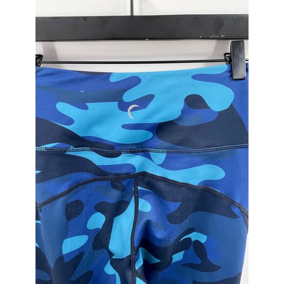 ZYIA Blue Camo Mesh Leggings Size 4 - Picture 7 of 8